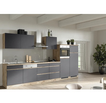 Held Möbel Backofen/Kühlumbauschrank für 88er Einbaukühlschrank PISA BxTxH 60 x 60 x 166 cm grau matt zerlegt Anschlag reversibel 449.6311