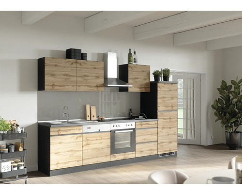 Möbel Held 300 Küchenzeile HORNBACH | mit Geräten cm PISA