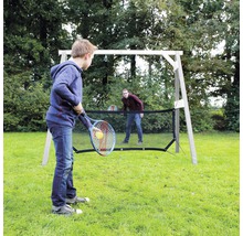 Schaukel 4-in-1 SportsFun Holz grau