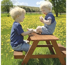 Kinder Picknicktisch Sunny Dave 4-Sitzer Holz braun-thumb-2