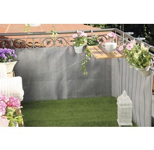 Balkonbespannung videx Rattan 90 x 300 cm silber/anthrazit