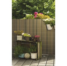 Sichtschutzmatte videx Rügen PVC 300 x 140 cm Lärche grau