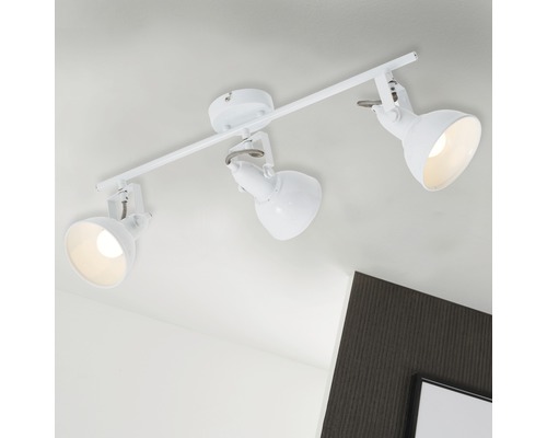 Deckenstrahler 3-flammig Economy – Matt-nickel, Inkl. 3x ESL-Lampen