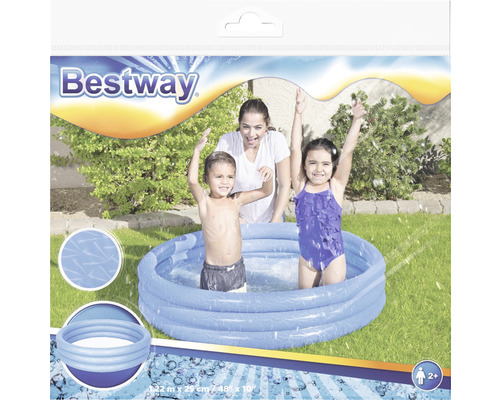 Bestway Planschbecken mit spielenden Kindern im Garten