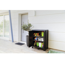 Gartenschrank, Geräteschrank Woody klein 78 x 46 x 101 cm anthrazit
