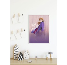 Gerahmtes Bild mit Anna aus Die Eiskönigin mit der Aufschrift True to myself