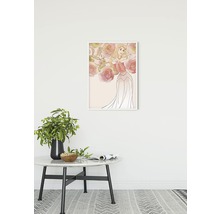 Dekoratives Wandbild mit einer Märchenprinzessin und Rosen