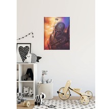 Kinderzimmer mit Wandbild eines Mandalorianers