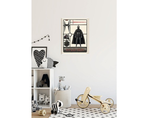 Dekoratives Kylo Ren Wandbild im Kinderzimmer.
