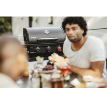 Gasgrill Enders® Chicago 3 Black Turbo 3 Brenner 51 x 108 cm schwarz inkl. Ablage, Deckelthermometer, Fettauffangschale, Klappbarer Seitentisch, Hochleistungshitzezone Grillrost Edelstahl-thumb-3