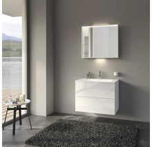Waschtischunterschrank KEUCO X-Line BxHxT 80 x 60,5 cm x 49 cm Frontfarbe weiß glänzend glanz 33163300000