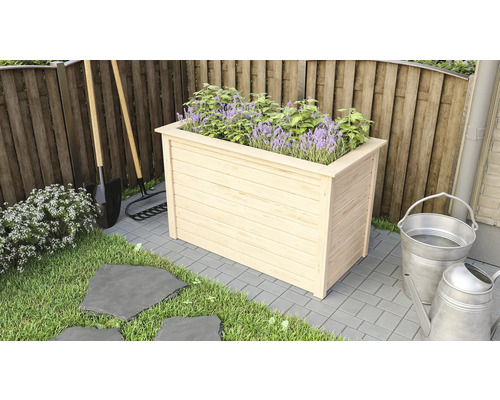 Hochbeet klassisch Karibu 1 133 x 69 x 82 cm natur Hochbeet klassisch Karibu 1 133 x 69 x 82 cm natur