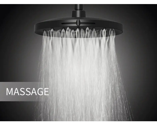Brausekopf mit Massagefunktion und Wasserstrahl