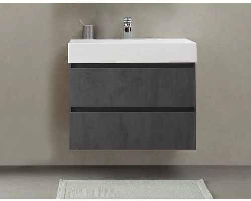 Modernes Badezimmer mit Waschbeckenunterschrank und zwei Schubladen