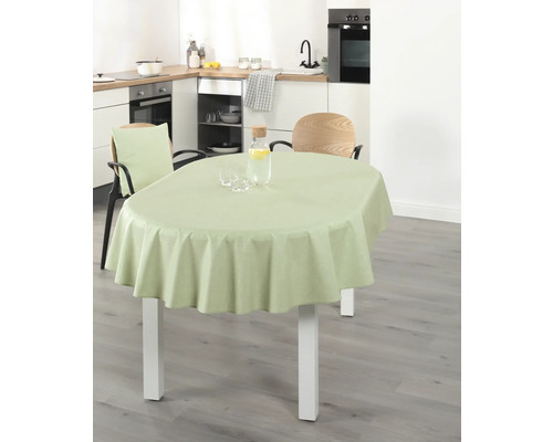 ANRO Wachstuchtischdecke Oval 140x200 Cm – Wasserdicht, Pflegeleicht, Für Küche, Garten & Camping