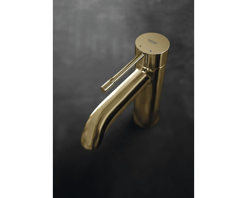 Waschtischarmatur aus Metall mit Hebel und Grohe Logo