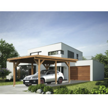 Einzelcarport Palmako Karl 11,7 m² 360x512 cm tauchgrundiert braun-thumb-0 Einzelcarport Palmako Karl 11,7 m² 360x512 cm tauchgrundiert braun-thumb-0