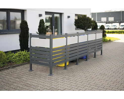 Mülltonnenbox zur Aufbewahrung von Mülltonnen im Außenbereich