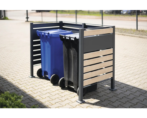 Mülltonnenbox für zwei Mülltonnen