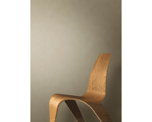 Holzstuhl mit geschwungenem Design