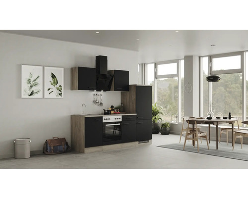 Geräten Küchenzeile Well | HORNBACH cm mit Capri 220 Flex Frontfarbe