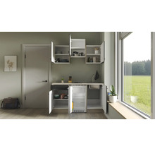 Flex Well Singleküche mit Geräten Capri 150 cm Frontfarbe schwarz Matt Korpusfarbe wildeiche-thumb-3 Flex Well Singleküche mit Geräten Capri 150 cm Frontfarbe schwarz Matt Korpusfarbe wildeiche-thumb-3