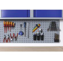 Lochwand LW1 4-kant Industrial 590 x 550 x 30 mm grau 22 Löcher-thumb-2 Lochwand LW1 4-kant Industrial 590 x 550 x 30 mm grau 22 Löcher-thumb-2