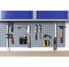 Lochwand LW1 4-kant Industrial 590 x 550 x 30 mm grau 22 Löcher-thumb-3 Lochwand LW1 4-kant Industrial 590 x 550 x 30 mm grau 22 Löcher-thumb-3
