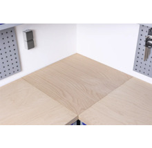 Eck - Holzplatte Industrial 700 x 700 x 40 mm naturbelassen-thumb-2