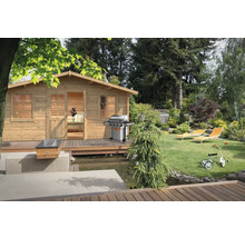 Gartenhaus Palmako Klara 17,0 m² 518 x 420 cm Tauchgrundiert braun