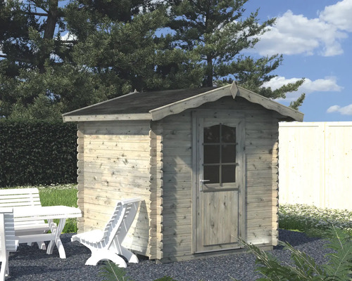 Gartenhaus Palmako Vivian 3,8 m² inkl. Fußboden 254 x 244 cm tauchgrundiert grau Gartenhaus Palmako Vivian 3,8 m² inkl. Fußboden 254 x 244 cm tauchgrundiert grau