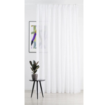 Weißer Gardinenschal mit Tunnelzugaufhängung im Raum