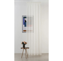 Heller, transparenter Gardinenschal mit Kräuselbandaufhängung im Raum