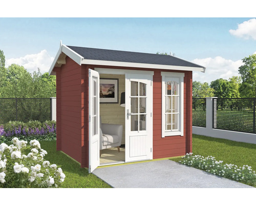 Gartenhaus Outdoor Life Alex Mini inkl. Fußboden 290 x 254,1 cm schwedenrot