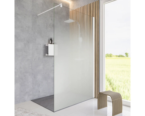 Walk In mit SCHULTE ExpressPlus Alexa Style 2.0 140 x 200 cm Profil weiß Glasdekor Nebel Schmutzabweisende Glasbeschichtung Reversibel Walk In mit SCHULTE ExpressPlus Alexa Style 2.0 140 x 200 cm Profil weiß Glasdekor Nebel Schmutzabweisende Glasbeschichtung Reversibel