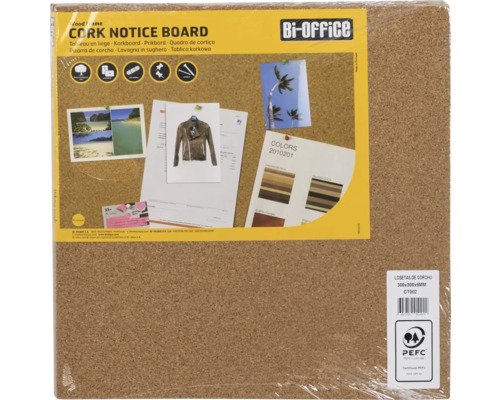 Bi-Office Kork-Pinnwand mit Holzrahmen