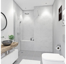 Duschrückwand BREUER Dekor Marmor grau 150 x 255 cm