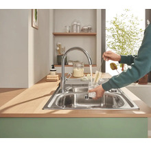 Küchenarmatur mit Einhebelmischer GROHE Start Loop chrom glänzend 31374001-thumb-6
