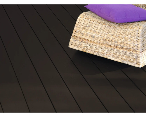 Konsta WPC Terrassendiele Vollprofil mit Struktur schokobraun 20x145 mm (Meterware ab 1000 mm bis max. 6000 mm)