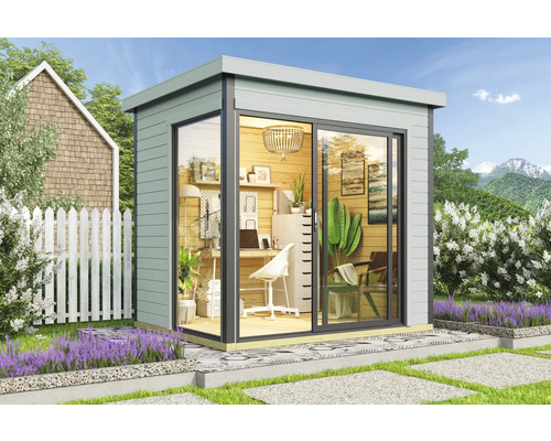 Gartenhaus Outdoor Life Domeo Mini inkl. Fußboden 250 x 200 cm gletschergrün