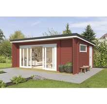 Gartenhaus Outdoor Life Java inkl. Fußboden 648 x 470 cm schwedenrot