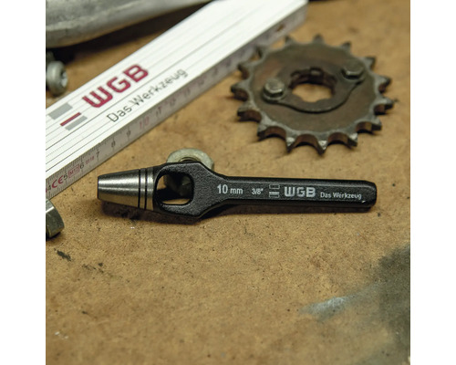 Locheisen 10 mm mit WGB Logo