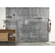 Fototapete Vlies 445510 Factory IV Stein-Optik grau 8-tlg. 300 x 372 cm