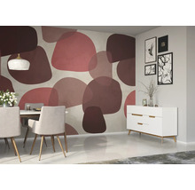 Fototapete Vlies Digitaldruck 363852 Magic Walls Retro rot 6-tlg. 318 x 300 cm