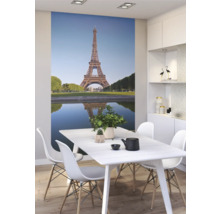 Esszimmer mit Fototapete der Eiffel Turm Szene
