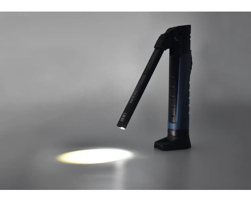 Akkuleuchte mit Lichtkegel