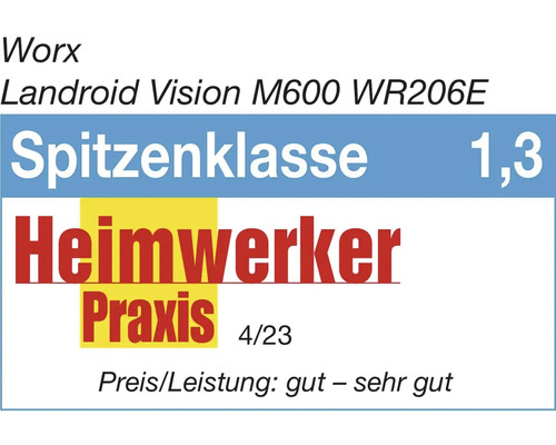 Worx Landroid Vision M600 WR206E Auszeichnung