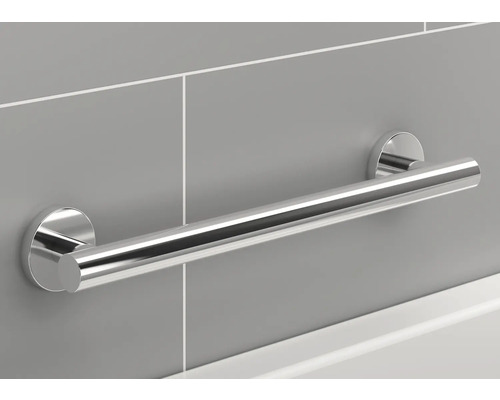 Haltegriff aus Metall zur Badunterstützung