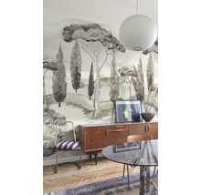 Esszimmer mit Baum Tapete, Anrichte und Esstisch