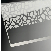 Eckeinstieg Drehtür 4-teilig Breuer Avanta 75x75 cm Dekor Terrazzo Weiß Profilfarbe chrom-thumb-0